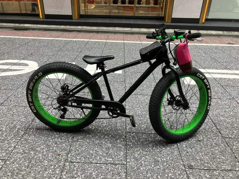 ファットバイク グリーンリム タイヤ交換