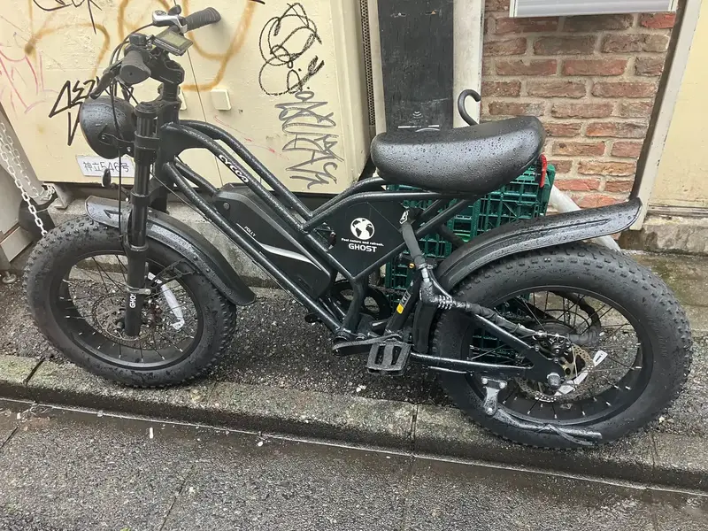 GHOST ファットバイク 雨天整備