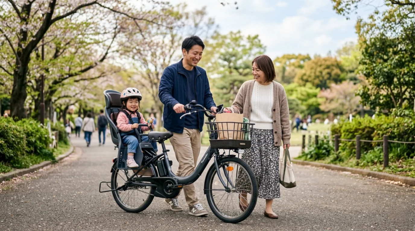 子乗せ電動自転車出張修理