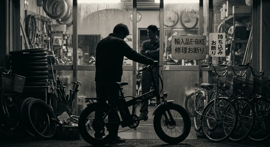 修理店に断られた輸入E-BIKEユーザー